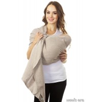 Слинг с кольцами Mum's Era "Нидл", цвет латте