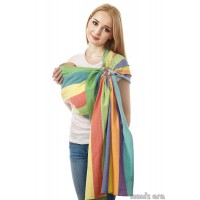 Слинг с кольцами Mum's Era "Нидл", цвет радуга