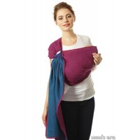 Слинг с кольцами Mum's Era "Casual", нэви/лилак