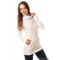 Свитшот для беременных и кормящих "Олимпиус", цвет молочный