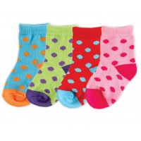 Носочки "Радуга" Luvable Friends, 4 пары (розовый/салатовый)