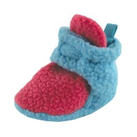 Пинетки на липучке Luvable Friends, цвет розовый/бирюзовый