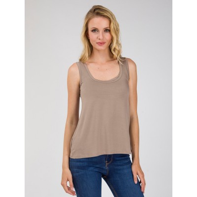 Майка для кормящих «Трапеция» цвет кофе