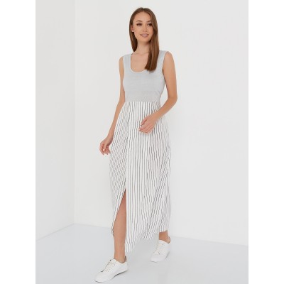 Платье для беременных и кормящих Proud Mom "Матера" белое серебро