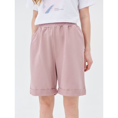 Шорты трикотажные Proud Mom, цвет пудра