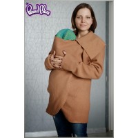 Слингопальто шерстяное Proud Mom "Диалог", цвет песочный