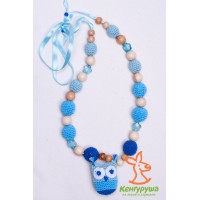 Слингобусы-шуршалки с игрушкой "Совунья", цвет голубой