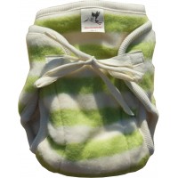 Пеленальные трусики на завязках Storchenkinder, Зелёные полосы