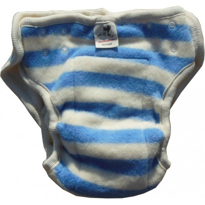 Пеленальные трусики на кнопках Storchenkinder (7-16 кг), Голубые полосы