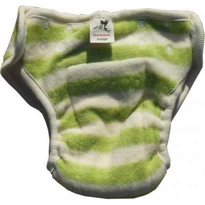 Пеленальные трусики на кнопках Storchenkinder (7-16 кг), Зелёные полосы