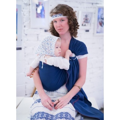 Слинг с кольцами Storchenwiege Leo marin