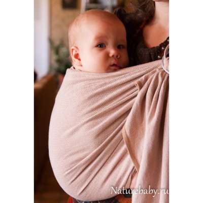 Слинг с кольцами Storchenwiege Leo natural