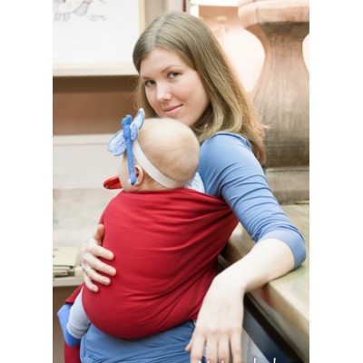 Слинг с кольцами Storchenwiege Leo red