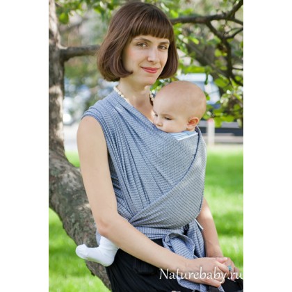 Слинг-шарф Storchenwiege "Лео Черно-белый"