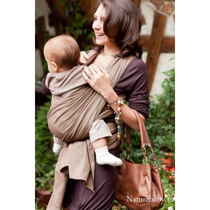 Слинг-шарф Storchenwiege "Лео Кофе"