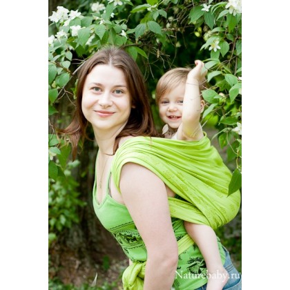 Слинг-шарф Storchenwiege Louise Bio Gruen (органический хлопок)