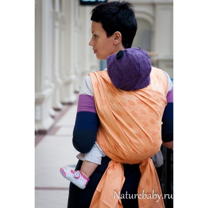 Слинг-шарф Storchenwiege Louise Bio Apricot