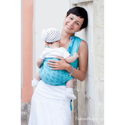 Слинг-шарф Storchenwiege Louise Bio Tuerkis (органический хлопок)