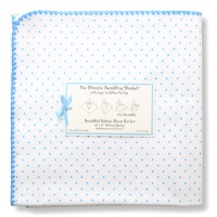 Фланелевая пеленка для новорожденного SwaddleDesigns Bt. Blue Polka Dot