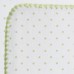 Фланелевая пеленка для новорожденного SwaddleDesigns Kiwi Polka Dot