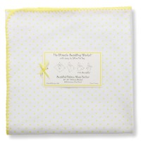 Фланелевая пеленка для новорожденного SwaddleDesigns Yellow Dot