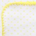 Фланелевая пеленка для новорожденного SwaddleDesigns Yellow Dot