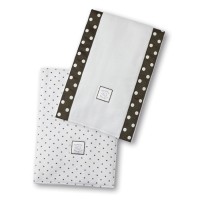 Полотенчики SwaddleDesign Baby Burpie Set Brown Dot