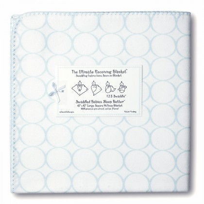 Фланелевая пеленка для новорожденного SwaddleDesigns Ultimate Blue Mod on WH
