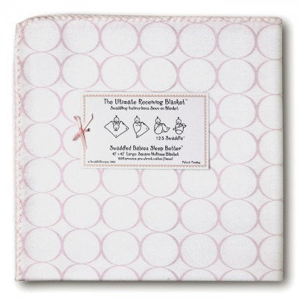 Фланелевая пеленка для новорожденного SwaddleDesigns Pink Mod on WH