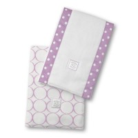 Полотенчики SwaddleDesign Baby Burpie Set Lavender Mod C
