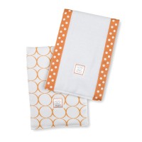 Полотенчики SwaddleDesign Baby Burpie Set Orange Mod