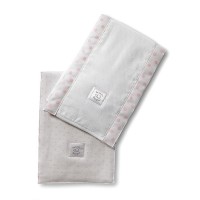 Полотенчики SwaddleDesign Baby Burpie Set Lt Pink w/PP Dots