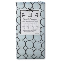 Пеленка детская тонкая SwaddleDesigns Маркизет Blue w/BR Mod C
