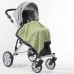 Плед детский SwaddleDesigns Stroller Blanket Lime w/BR Mod C