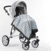 Плед детский SwaddleDesigns Stroller Blanket Blue w/BR Mod C