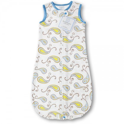 Фланелевый спальный мешок SwaddleDesigns Пейсли (6-12 мес.)