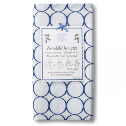 Пеленка детская тонкая SwaddleDesigns Маркизет True Blue Mod C