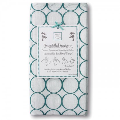 Пеленка детская тонкая SwaddleDesigns Маркизет Turquoise Mod C
