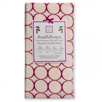 Пеленка детская тонкая SwaddleDesigns Маркизет Very Berry Mod C