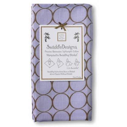 Пеленка детская тонкая SwaddleDesigns Маркизет L w/Mocha Mod