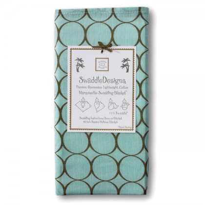 Пеленка детская тонкая SwaddleDesigns Маркизет SC w/Mocha Mod