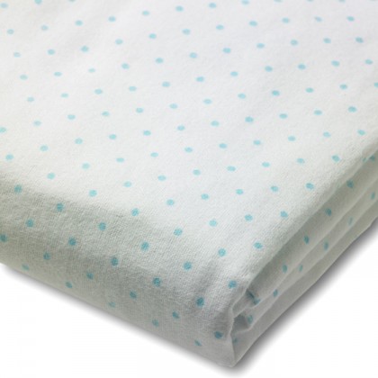 Простынь детская SwaddleDesigns Fitted Crib Sheet Pstl. Blue Dot