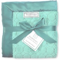 Детский плед SwaddleDesigns Stroller Blanket Turquoise Puff C