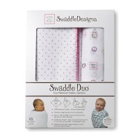 Набор пеленок SwaddleDesigns Swaddle Duo PK Peace/LV/SW