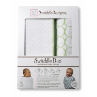 Набор пеленок SwaddleDesigns Swaddle Duo Kiwi Classic
