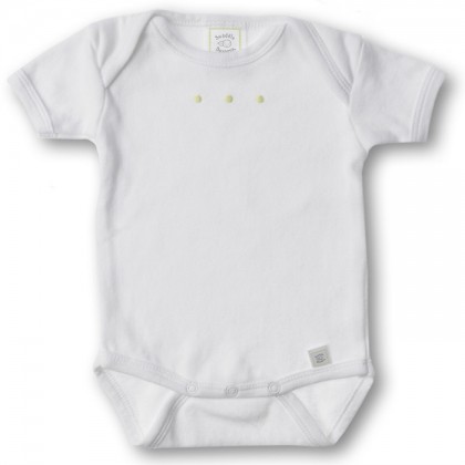 Боди с коротким рукавом 6-12 мес. White w/KW Dots
