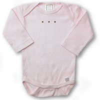 Боди с длинным рукавом 0-3 мес PP w/Mocha Dots