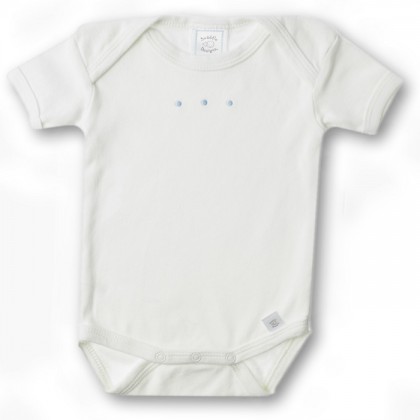 Боди с коротким рукавом 3-6 мес. Lt Blue w/PB Dots