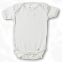 Боди с коротким рукавом 0-3 мес Organic Ivory w/KW Dots
