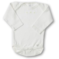 Боди с длинным рукавом 0-3 мес Organic Ivory w/KW Dots